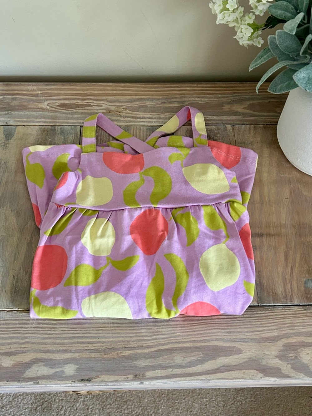 Hanna Andersson Citrus Sunshine on Tea Rose Crossback Sundress ☀️🆕 - Picture 8 of 8